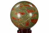 Polished Unakite Sphere - South Africa #151917-1